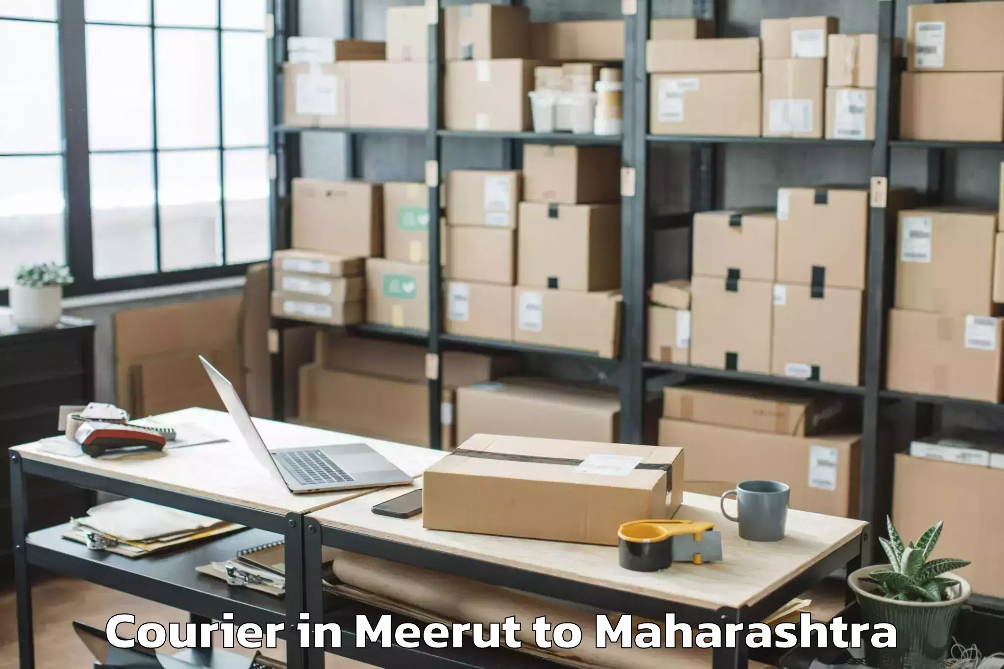 Get Meerut to Bavda Courier